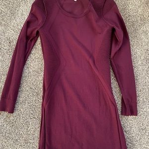 Express sz M light weight moto sweater dress